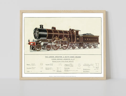 Express Passenger Locomotive South Coast Railway Art Print