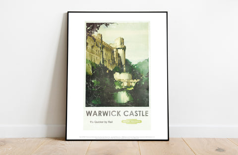 Warwick Castle - Quicker By Rail - 11X14inch Premium Art Print