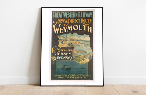 Direct Route To Weymouth - Great Western Railway Art Print