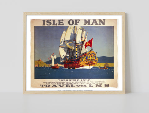 Isle Of Man - Treasure Isle - 11X14inch Premium Art Print