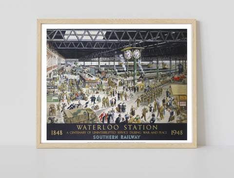 Waterloo Station - Southern Railway - Premium Art Print