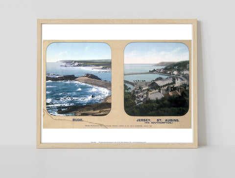 Bude And Jersey, St. Aubins - 11X14inch Premium Art Print