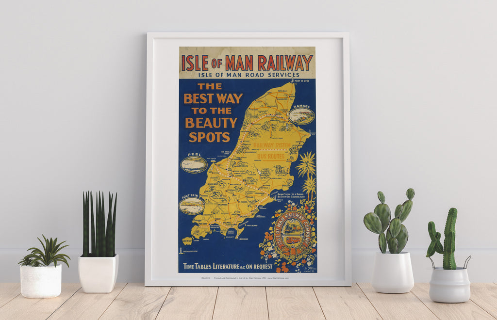 Isle Of Man Railway - The Best Beauty Spots Art Print