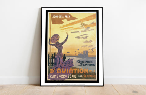 Grande Semaine D'Aviation De La Reims - Premium Art Print