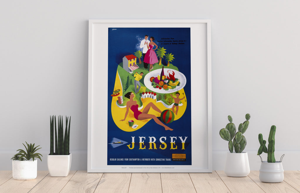 Jersey, From Southampton And Weymouth - Premium Art Print