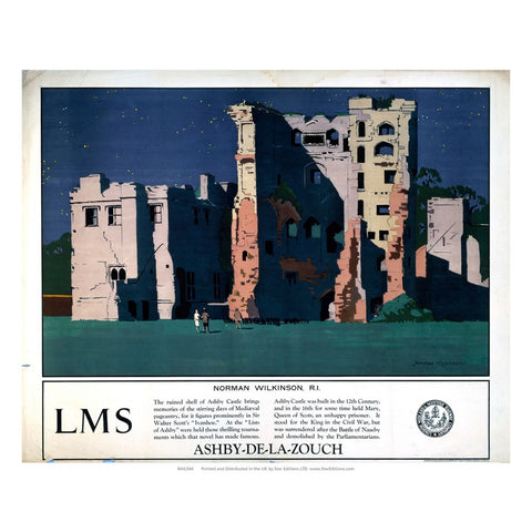 Ashby castle - Ashby-de-la-zouch LMS Poster 24" x 32" Matte Mounted Print