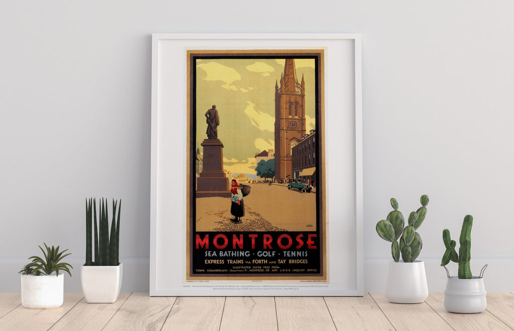 Montrose Bathing Golf And Tennis - Lner Poster - Art Print