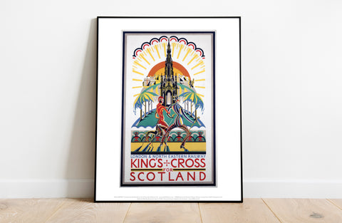 Kings Cross For Scotland - Railway Poster Art Print