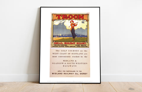 Troon Ideal Holiday Resort - Railway Art Print