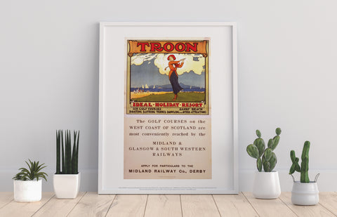 Troon Ideal Holiday Resort - Railway Art Print