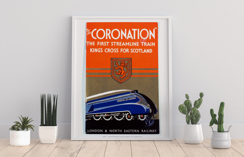 The Coronation Streamline Train - Railway Art Print