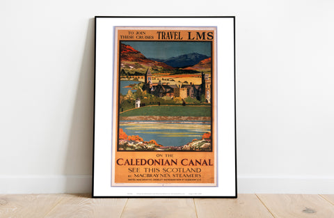 On The Caledonian Canal - Lms Travel Cruises - Art Print