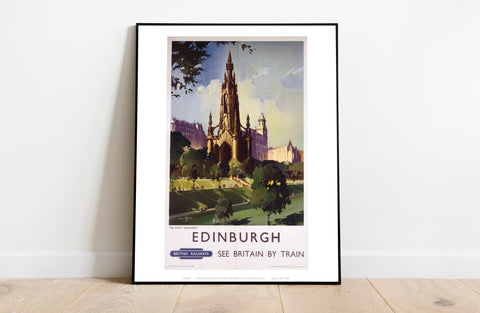 The Scott Monument - Edinburugh British Railways Art Print