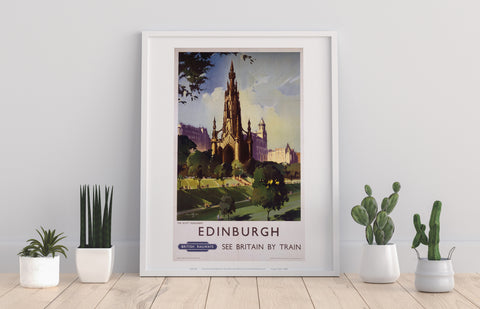 The Scott Monument - Edinburugh British Railways Art Print