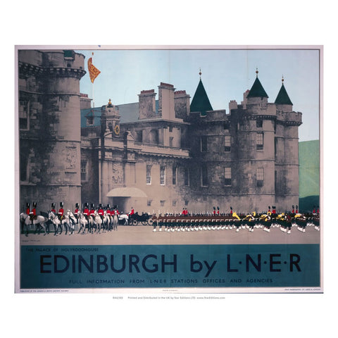 The Palace Of Holyroodhouse - Edinburgh by LNER 24" x 32" Matte Mounted Print