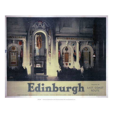 Scottish National War Memorial - Edinburgh by East coast 24" x 32" Matte Mounted Print