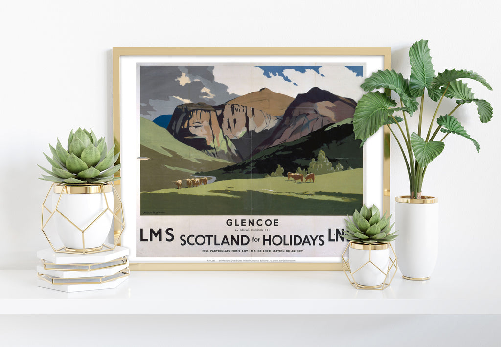 Glencoe - Scotland For Holidays - 11X14inch Premium Art Print