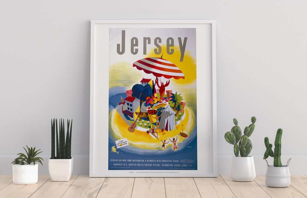 Jersery, British Railways - 11X14inch Premium Art Print