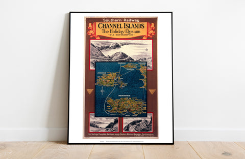 Channel Island Holiday Elysium - Southern Railway Art Print