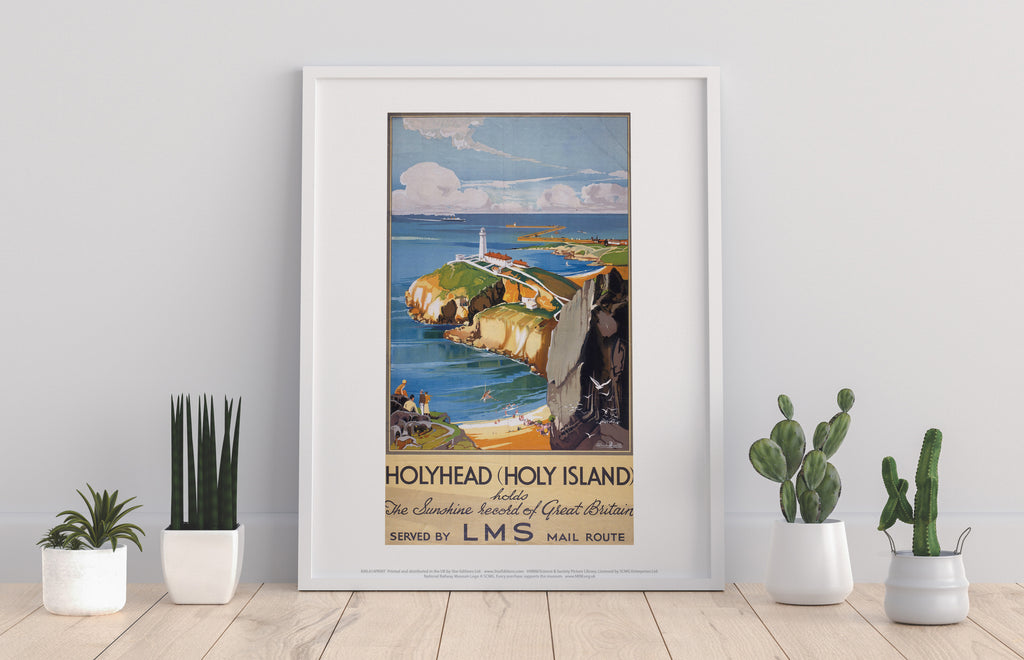 Holy Island - Sunshine Record Of Britain Lms - Art Print