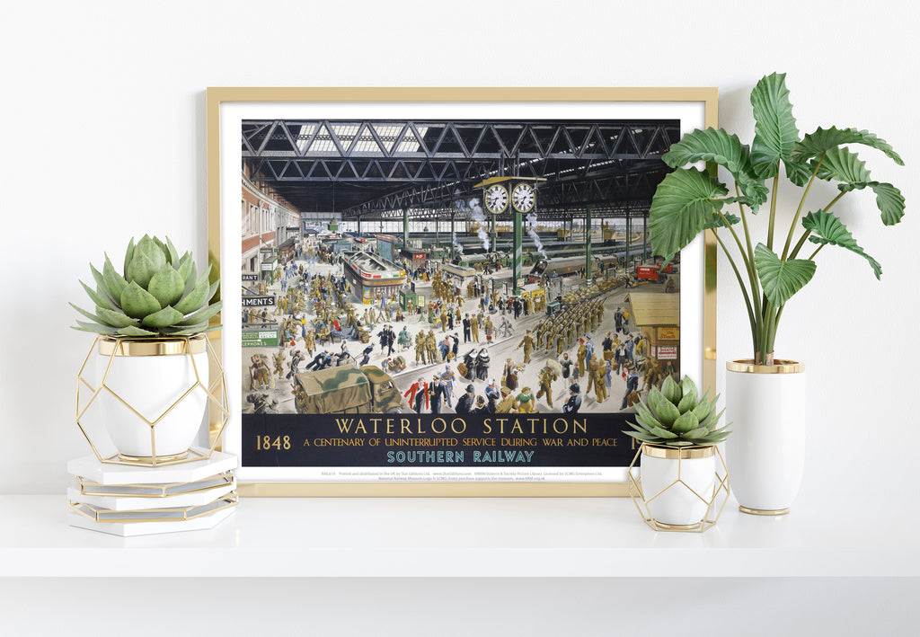 Waterloo Station - Southern Railway 1848 To 1948 Art Print