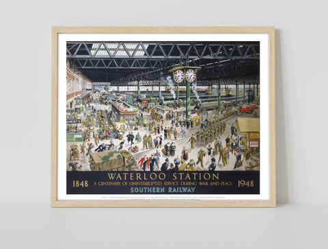 Waterloo Station - Southern Railway 1848 To 1948 Art Print