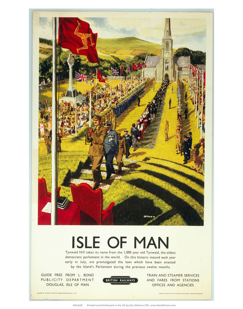 Isle Of Mans Tynwald Hill - Ceremony 24" x 32" Matte Mounted Print