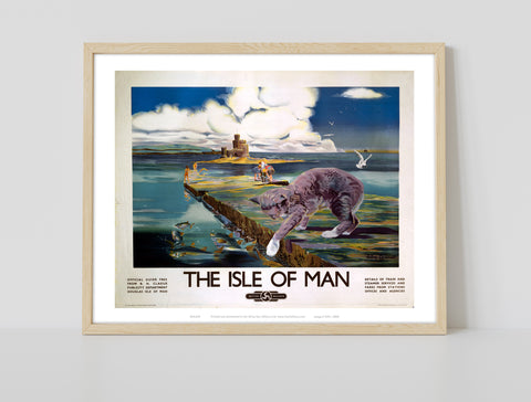 Cat Fishing - The Isle Of Man - 11X14inch Premium Art Print