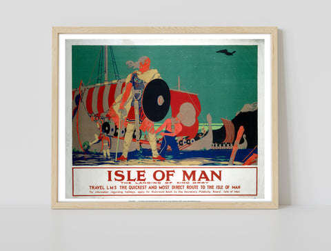 The Landing Of King Orry - Isle Of Man - Premium Art Print