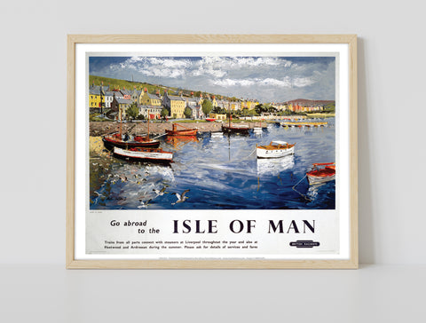 Go Abroad To The Isle Of Man - Port St Mary - Art Print