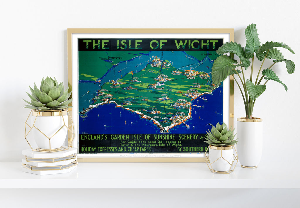 England's Garden Isle Of Sunshine - Isle Of Wight Art Print
