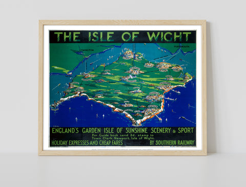 England's Garden Isle Of Sunshine - Isle Of Wight Art Print