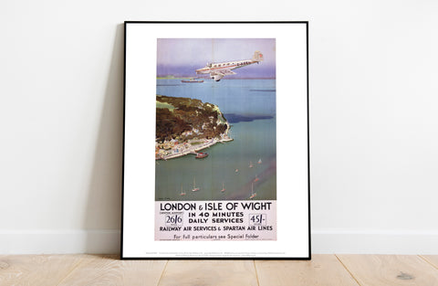 Railway Air Services - London To Isle Of Wight Art Print