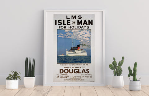 Isle Of Man For Holidays - Railway Art Print