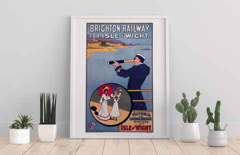 Brighton Railway For Isle Of Wight - Premium Art Print