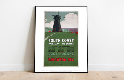 South Coast Holiday Resorts - Sussex By The Sea Art Print