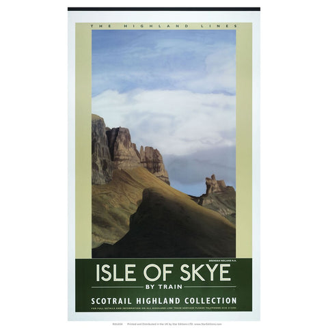 Isle of Skye by train - Scotrail Highland Collection 24" x 32" Matte Mounted Print