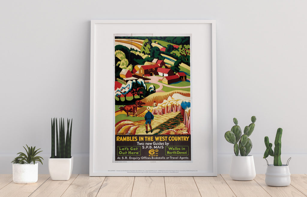 Rambles In The West Country - Walks In North Devon Art Print