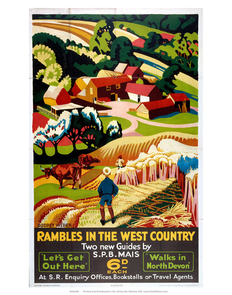 Rambles in the west country - Two new guides 6D each 24" x 32" Matte Mounted Print