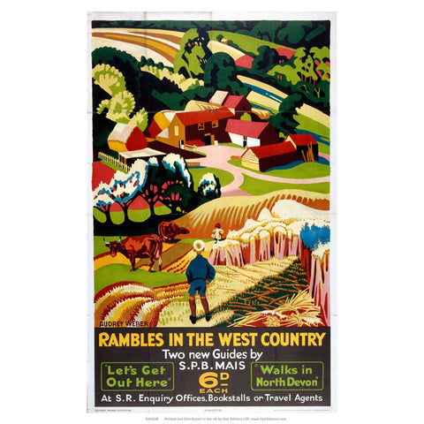 Rambles in the west country - Two new guides 6D each 24" x 32" Matte Mounted Print