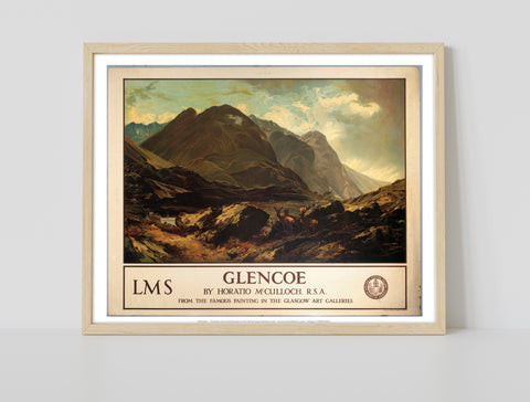 Glencoe By Horatio Mcculloch - 11X14inch Premium Art Print