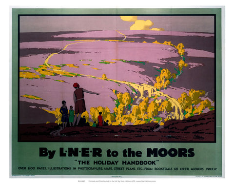 The Holiday Handbook - LNER to the moors 24" x 32" Matte Mounted Print