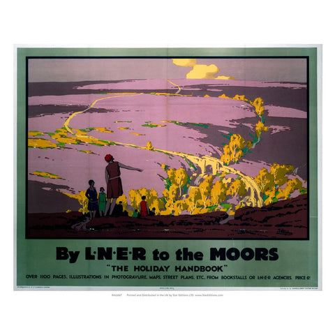 The Holiday Handbook - LNER to the moors 24" x 32" Matte Mounted Print