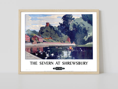 Severn At Shrewsbury - British Railways - Premium Art Print