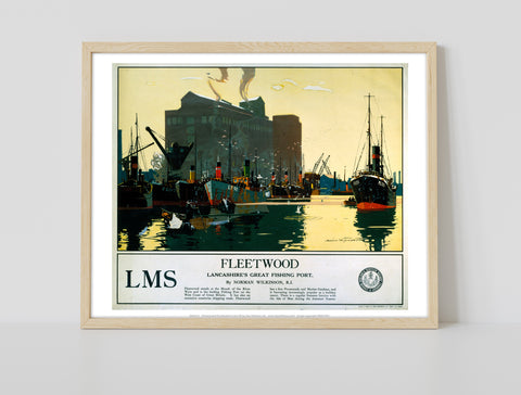 Lancashires Great Fishing Port - Fleetwood - Art Print