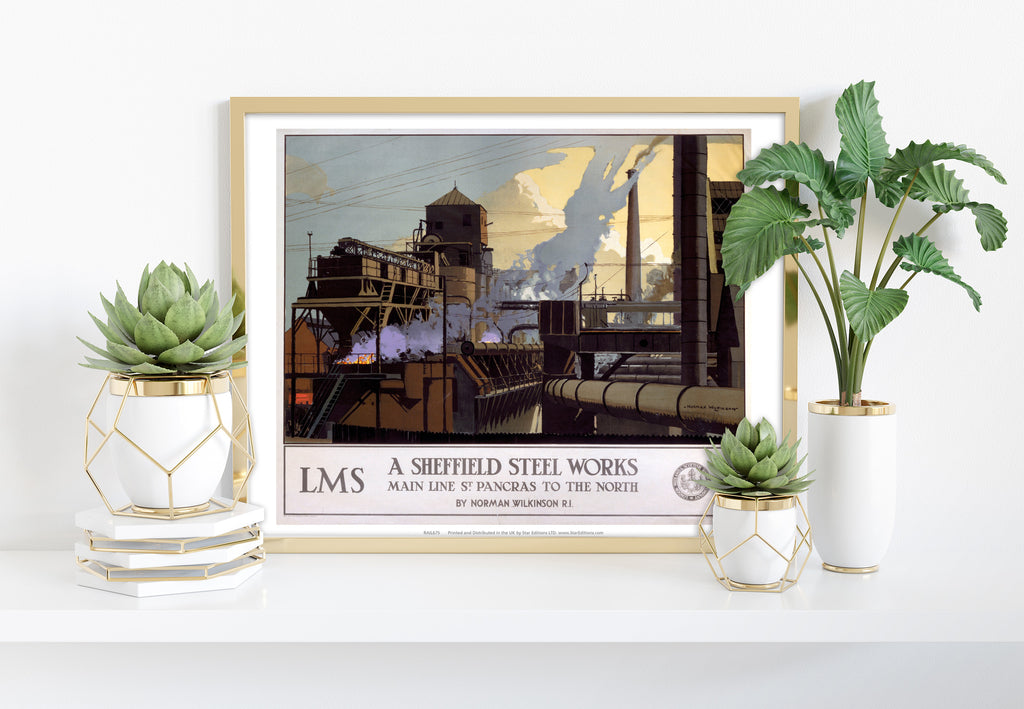Sheffield Steel Works- Art Print