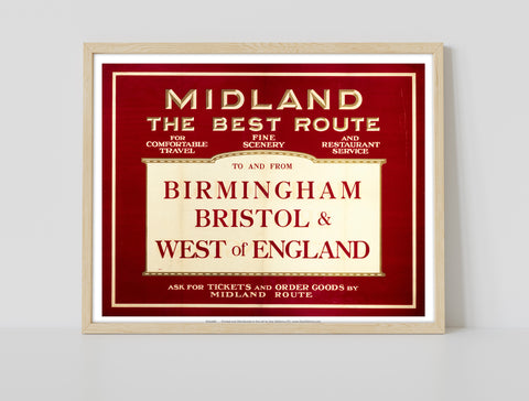 Midland - Birmingham, Bristol And West Of England Art Print