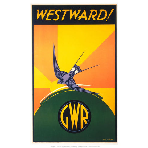 Westward! GWR Sparrow 24" x 32" Matte Mounted Print