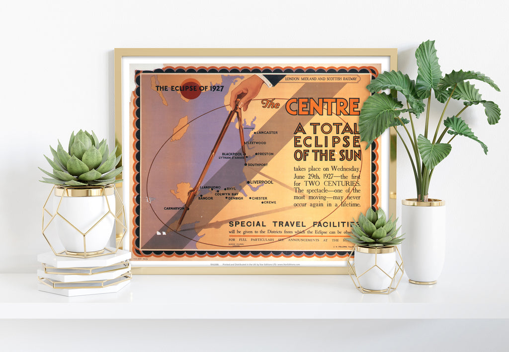 The Eclipse Of 1927 - A Total Eclipse Of The Sun Art Print