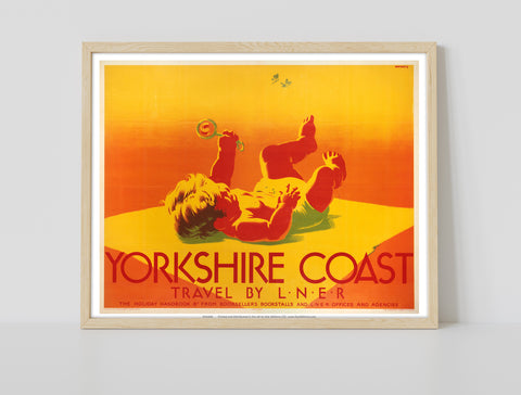Yorkshire Coast - Baby. Travel By Lner - Premium Art Print